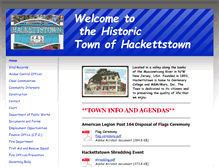 Tablet Screenshot of hackettstown.net